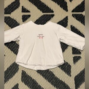 Jacadi White Long Sleeve Kids Tee